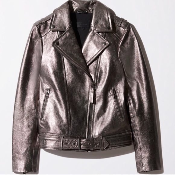 Mackage Jackets & Blazers - Mackage from Aritzia metallic leather jacket.